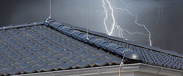 Äußerer Blitzschutz bei JK Elektrotechnik in Calden